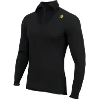 Aclima Men's HotWool Polo with Zip Jet Black