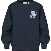 Name it Sweatshirt - NmfVenus - Marinblå Kavaj/CAT Garn - - 2 år (92) - Sweatshirt