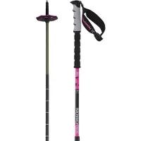 Salomon Steep Pro Vario S3, Skidstavar, Svart/Pink