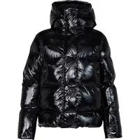 8848 Altitude Juniors' Saga Ski Jacket Black Glossy
