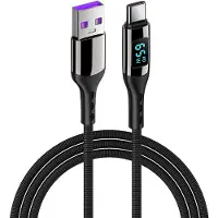 INF USB-C PD snabbladdningskabel 100 W Svart 2 m