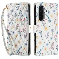 Mtp Products Samsung Galaxy A17/A26 Rombiskt blommigt plånboksfodral - färgglada blommor