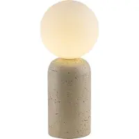 Schöner Wohnen Bordslampa Traventa, Creme / bärnsten, Vardagsrum / matsal, Betong, Marininspirerad, Bordslampa