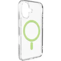 Puro Lite Mag TPU+PC Fodral Kompatibel med MagSafe för iPhone 17 - Transparent med grön ring