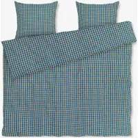 Juna - Bæk&Bølge Bed Linen 200x220 cm - Blue & Ochre