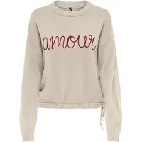 ONLY Sweatshirts ONLKATIA LS TEXT kvinnor - Vit - EU M