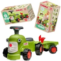 Falk Claas Vintage FALK-traktor med ratt, horn och tillbehör (808-008)