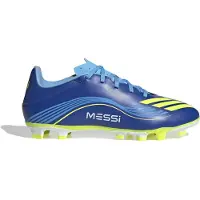 Adidas F50 Messi Club FxG VIS10N - Royal Blå/Gul/Semi Blue Burst, storlek 42⅔