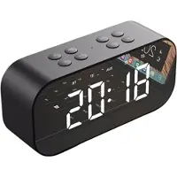 Mtp Products AEC BT501 Bluetooth Högtalare & LED Väckarklocka - Svart