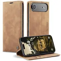 CASEME iPhone Air 013 Series Plånboksfodral - Brun
