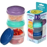 Sistema Behållare - 3-pack - Mini Bites - 130 ml - Multi - - One Size - Förvaring