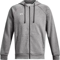 Under Armour Sportsweatjacka 'Rival' grå / vit