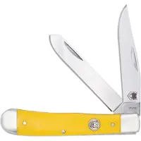 Cobratec Knives Trapper Yellow Delrin