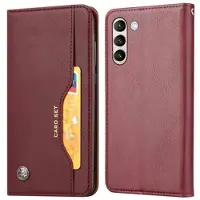 Mtp Products Card Set Series Samsung Galaxy S23 5G Plånboksfodral - Vinröd