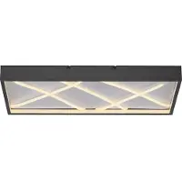 JUST LIGHT LED taklampa Mikado, dimbar, Svart, Vardagsrum / matsal, Metall, Modern, LED-taklampa