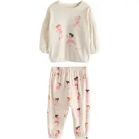 Next Pyjamas mörkbrun / rosa / vit