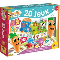 Lisciani Pratande penna - Pedagogiskt spel - CAROTINA BABY - 20 spel - Från 2 år ren