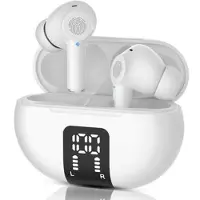Mtp Products M10 Hörlurar för översättning till flera språk Trådlös Bluetooth Smart Voice Translator Headset - Vit