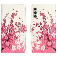 Mtp Products Samsung Galaxy A36 Style Series Plånboksfodral - Rosa Blommor