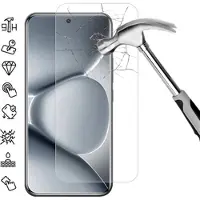 Mtp Products Xiaomi Redmi Note 15 Pro 5G Skärmskydd av härdat glas - 9H - Case Friendly - Genomskinlig