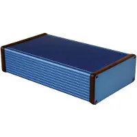 Hammond Electronics 1455Q2201BU Universalhölje 220 x 125 x 51.5 Aluminium Blå 1 st