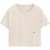 Circle - Trail running-kläder dam - Smooth Operator Crop-Top W Sand för Unisex - Storlek XS - Beige