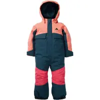 Burton - Skidoveraller barn - Toddlers 2L One Piece Peach Echo Deep Emerald för Unisex - Barnstorlek 2 år - Marinblå