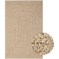 vidaXL Matta ZIZUR 200x290 cm jutelook inomhus och utomhus