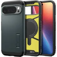 Spigen Tough Armor Mag MagSafe-fodral för Google Pixel 10 / 10 Pro - Grön