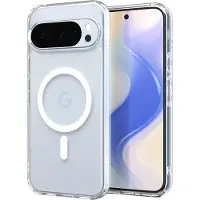 Spigen Ultra Hybrid Mag MagSafe-fodral för Google Pixel 10 / 10 Pro - Klar och vit
