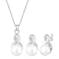 Elli Smyckeset 'Infinity' silver / pärlvit