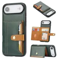 Mtp Products iPhone Air Retro Style Skal med Plånbok - Grön