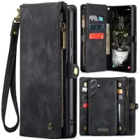 CASEME Samsung Galaxy A36 008 2-i-1 Multifunktionell Plånboksfodral - Svart