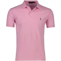Ralph Lauren för män. 710795080004 Piképolotröja med smal passform rosa (XXL), Casual, Bomull, Kort ärm
