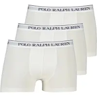 Ralph Lauren för män. 714835885001 Set om 3 boxershorts i vit bomull med stretch (S), Hemkläder