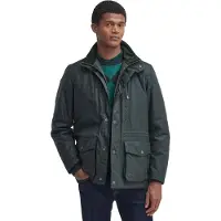 Barbour Falstone Vaxjacka Mörkgrön Grön Storlek