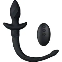 Taboom Puppy Play Wiggle Tail Analplugg - Svart - Svart