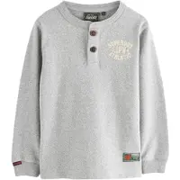 Superdry T-shirt ljusgul / grå