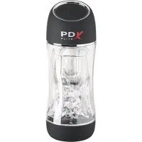 PDX ViewTube Pro - sug‑ och vibrerande masturbator (svart)