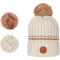 Cabaia - Mössor - Manhattan Beanie Cream för UnisexUll - Beige