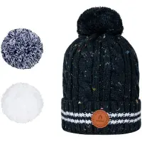 Cabaia - Mössor - Creamy Gin Beanie Navy för UnisexUll - Marinblå