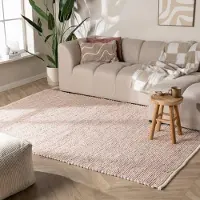 NATURL. Ullmatta | Feline pastell hos Volero | 230x330 cm | Ull | Blandat | Rektangulär | Plattvävd