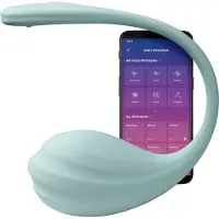 Satisfyer Smooth Petal - bärbart appstyrt vibrerande ägg (blå)