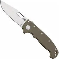 Demko Knives Demko MG AD20 Shark-Lock, Stonewashed MagnaCut Clip Point, MGAD20-MAG-OD-GRN, OD-Green G10 pocket knife