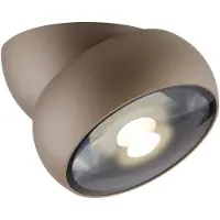 Paul Neuhaus LED-takspotlight Move, Ø 12 cm, bronsfärgad, metall/glas dimbar, Brun / mässing, Vardagsrum / matsal, Metall, Modern, LED-taklampa