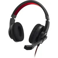 Hama On-ear headset Sladd Stereo Svart, Röd Volymkontroll Datorer