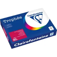 Clairefontaine 160g A4 papper | körsbärsröd | 1016PC | 250 ark