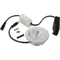 Hera Inbyggnadsspot Eco SR 68 vit 4.000 K Ø 8,5 cm aluminium 68, dimbar, Vitt / opal, Vardagsrum / matsal, Aluminium / grå / zink, Modern