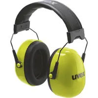 Uvex K20 hi-viz, Headset, Konstruktion, Gul, 33 dB