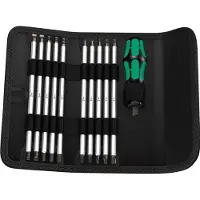 Wera 88/1 Utbytbara blad set 11 delar Spår, Stjärnspår Phillips, Stjärnspår Pozidriv, Inner-TORX, Inner-sexkantig Verkstad